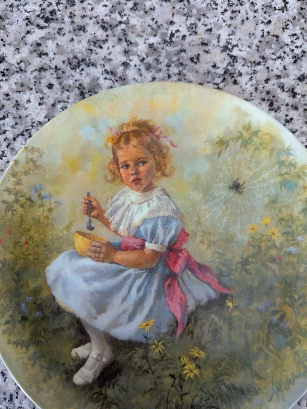 Vintage Reco Little Miss Muffet Plate